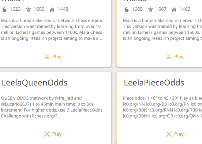Lichess Bot, Alternatif Teman Sparring Catur Via Online Dengan Gaya Main Seperti Manusia