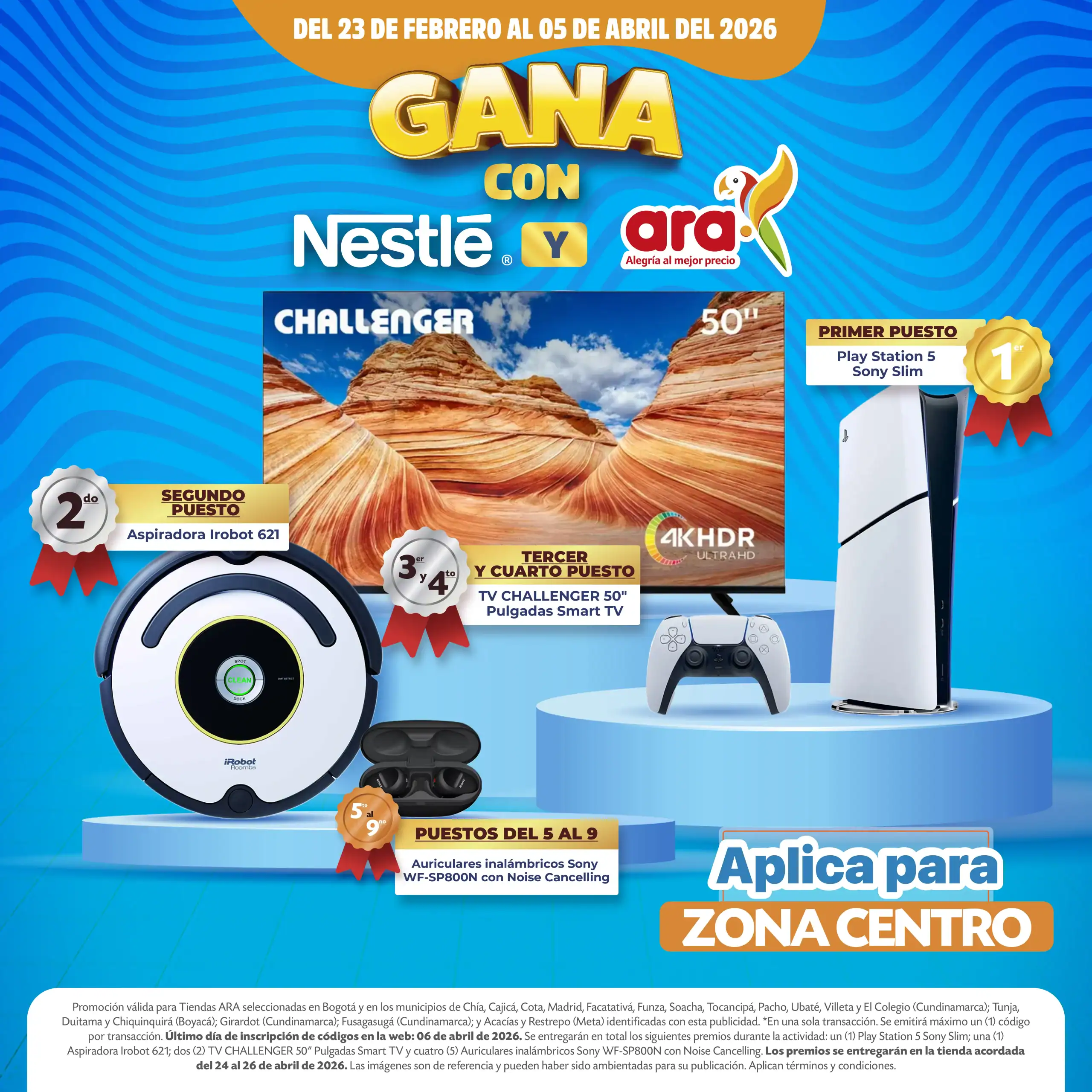 GANA CON NESTLE Y ARA